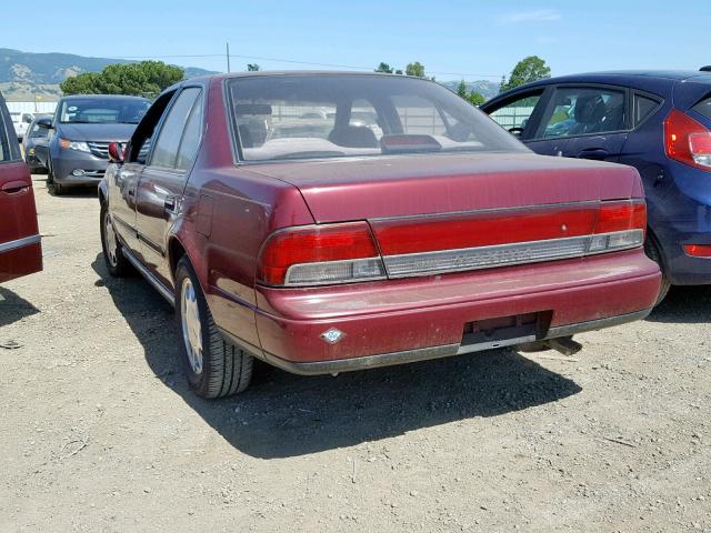 JN1HJ01F2PT105377 - 1993 NISSAN MAXIMA GXE BURGUNDY photo 3