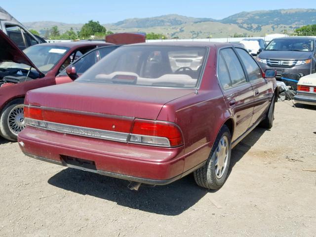 JN1HJ01F2PT105377 - 1993 NISSAN MAXIMA GXE BURGUNDY photo 4