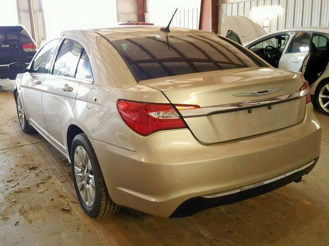 1C3CCBAB1EN122087 - 2014 CHRYSLER 200 LX GOLD photo 3