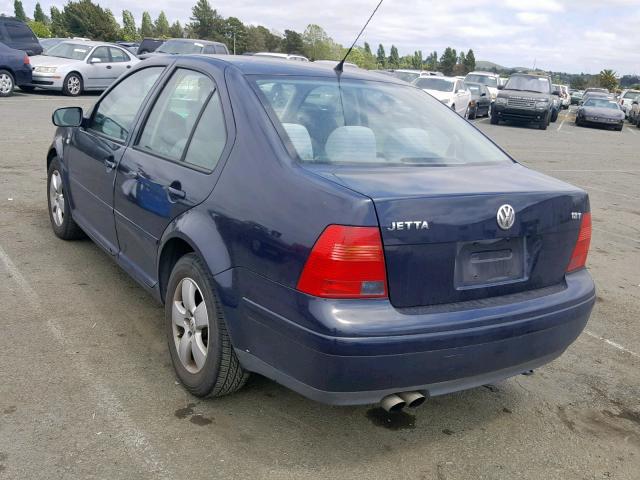 3VWSE69M83M062893 - 2003 VOLKSWAGEN JETTA GLS BLUE photo 3