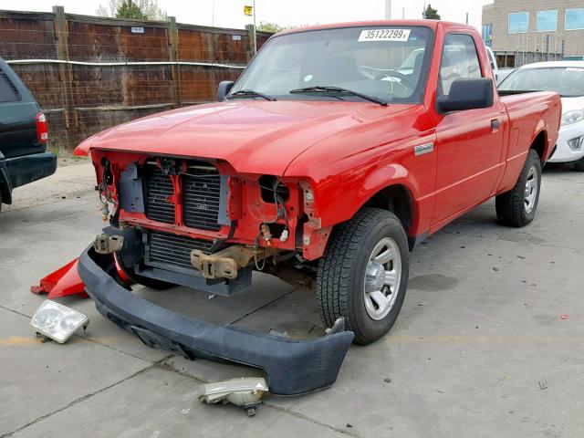1FTYR10D58PA69156 - 2008 FORD RANGER RED photo 2