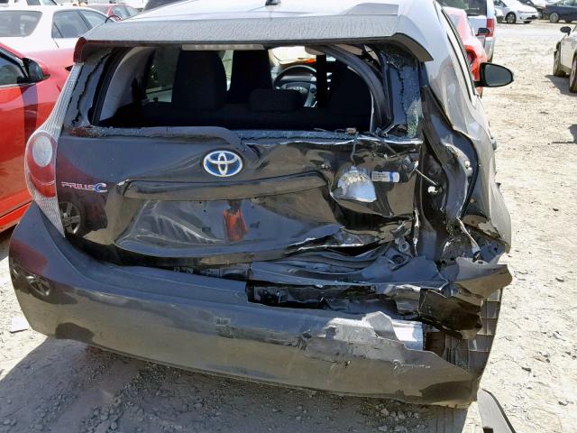 JTDKDTB36E1571838 - 2014 TOYOTA PRIUS C BLACK photo 9