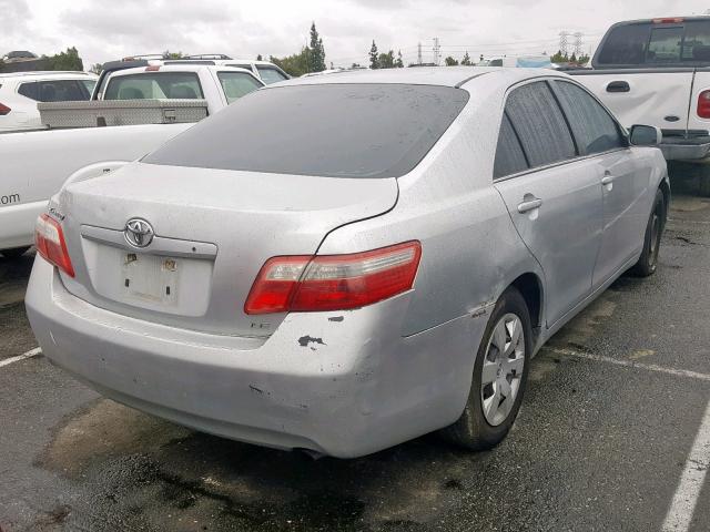 4T1BE46K07U100740 - 2007 TOYOTA CAMRY NEW SILVER photo 4