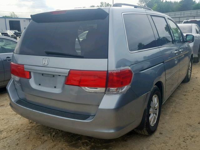 5FNRL38708B021347 - 2008 HONDA ODYSSEY EX TEAL photo 4