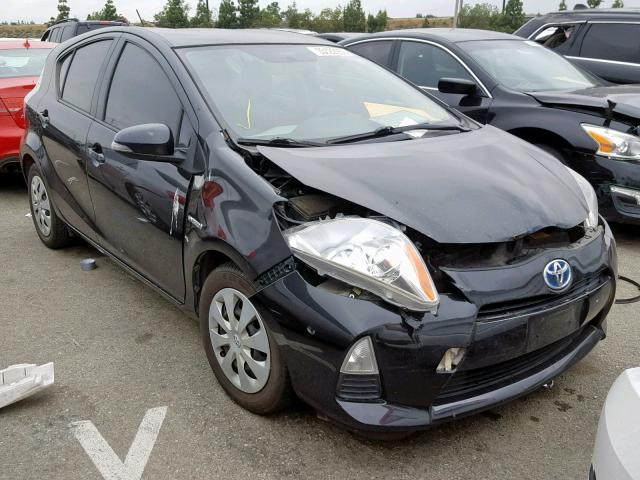 JTDKDTB33C1527888 - 2012 TOYOTA PRIUS C BLACK photo 1