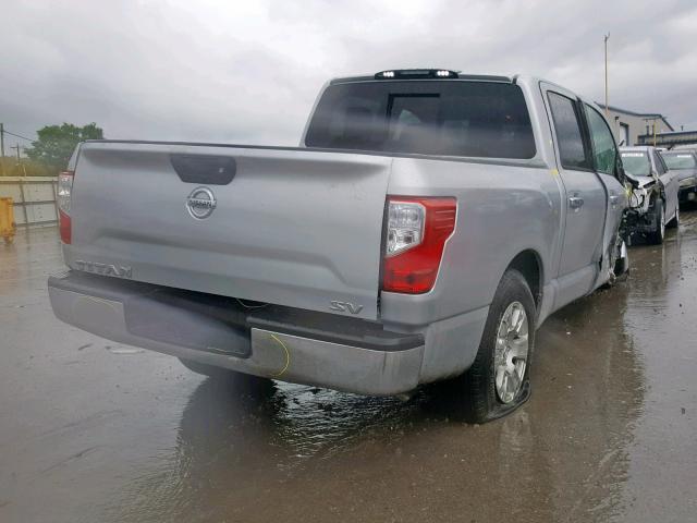 1N6AA1EK0KN516668 - 2019 NISSAN TITAN S SILVER photo 4