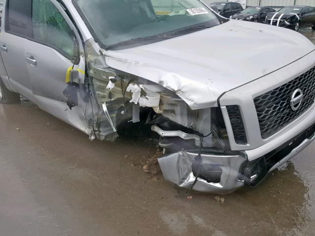 1N6AA1EK0KN516668 - 2019 NISSAN TITAN S SILVER photo 9