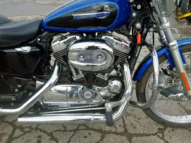 1HD1CT3128K435991 - 2008 HARLEY-DAVIDSON XL1200 C BLUE photo 7