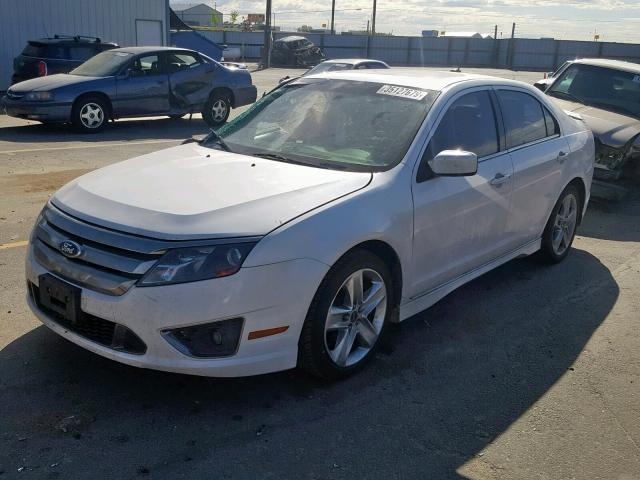 3FAHP0KC8BR184750 - 2011 FORD FUSION SPO WHITE photo 2