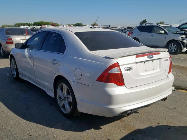 3FAHP0KC8BR184750 - 2011 FORD FUSION SPO WHITE photo 3