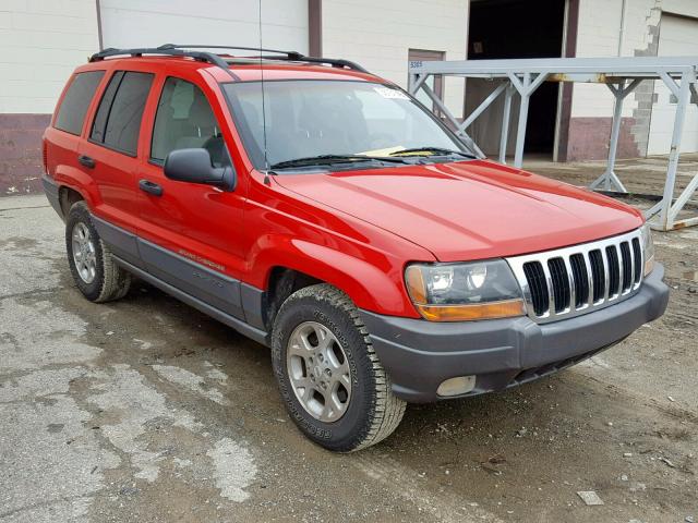 1J4GW48N01C530337 - 2001 JEEP GRAND CHER RED photo 1