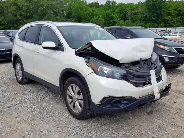 5J6RM3H71CL034959 - 2012 HONDA CR-V EXL WHITE photo 1