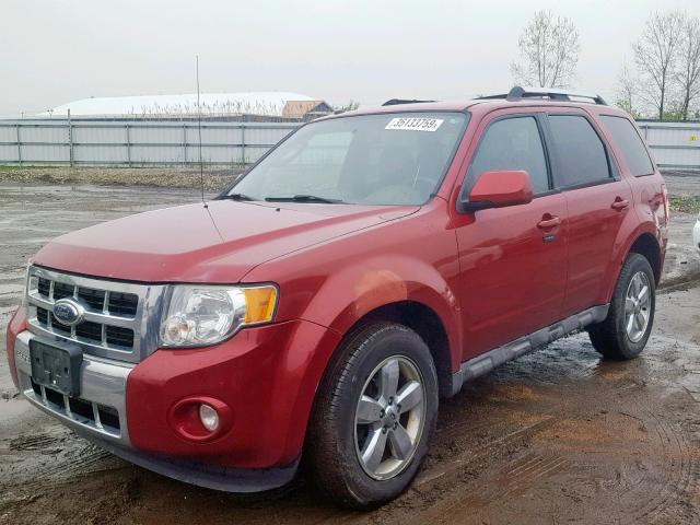1FMCU94G69KC47615 - 2009 FORD ESCAPE LIM RED photo 2