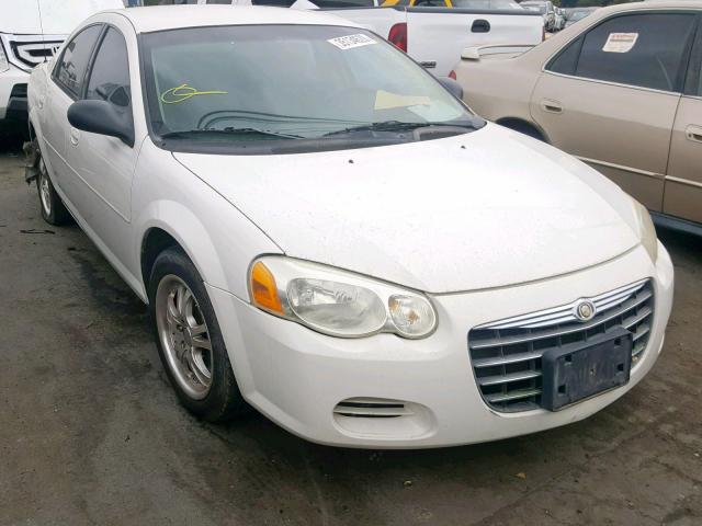 1C3EL46X54N149381 - 2004 CHRYSLER SEBRING LX WHITE photo 1