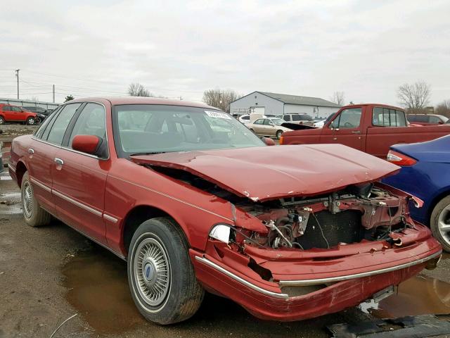 2FALP73W6VX148895 - 1997 FORD CROWN VICT RED photo 1