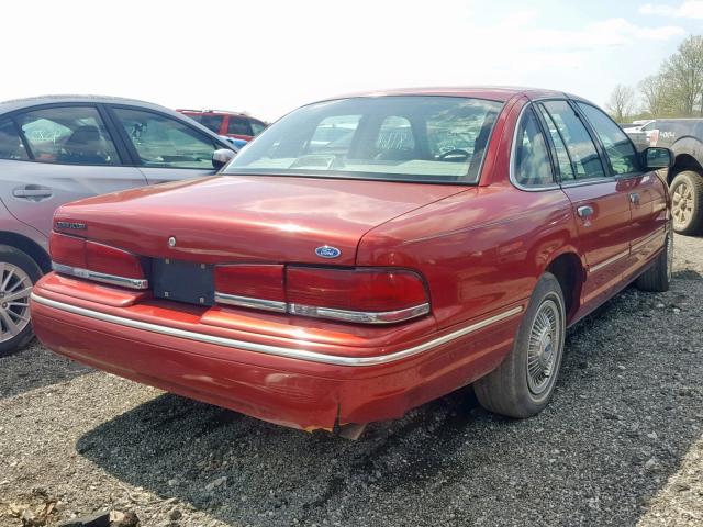 2FALP73W6VX148895 - 1997 FORD CROWN VICT RED photo 4