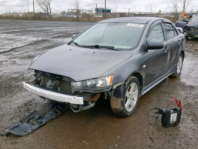 JA3AU26U98U605877 - 2008 MITSUBISHI LANCER ES GRAY photo 2