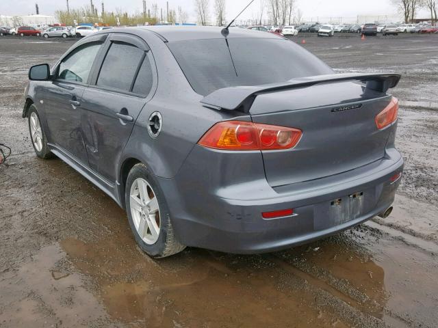 JA3AU26U98U605877 - 2008 MITSUBISHI LANCER ES GRAY photo 3