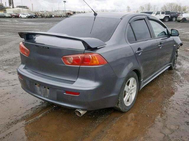 JA3AU26U98U605877 - 2008 MITSUBISHI LANCER ES GRAY photo 4