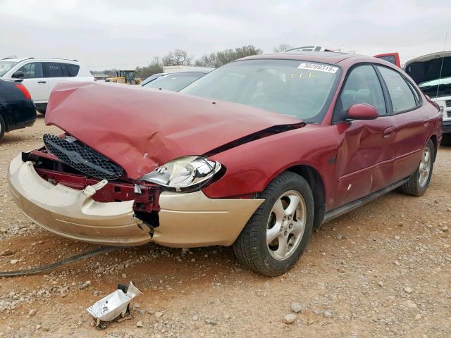 1FAFP55S02A117559 - 2002 FORD TAURUS SES MAROON photo 2