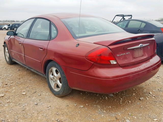 1FAFP55S02A117559 - 2002 FORD TAURUS SES MAROON photo 3