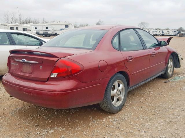 1FAFP55S02A117559 - 2002 FORD TAURUS SES MAROON photo 4