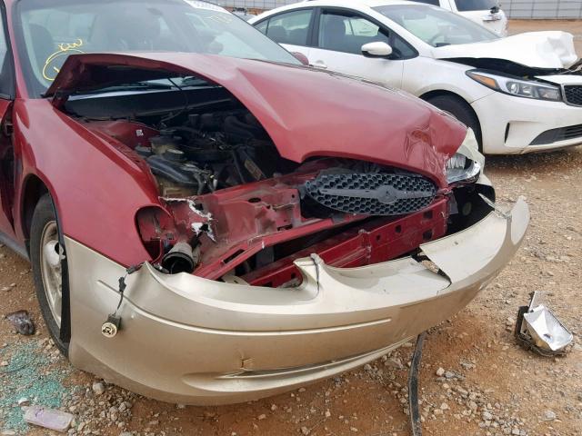 1FAFP55S02A117559 - 2002 FORD TAURUS SES MAROON photo 9