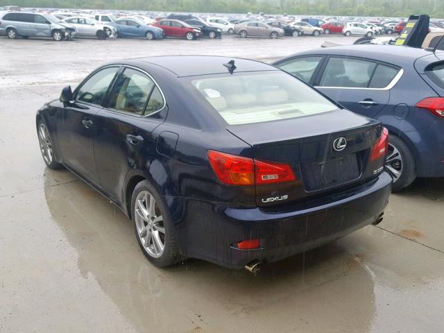 JTHBE262482014710 - 2008 LEXUS IS 350 BLUE photo 3