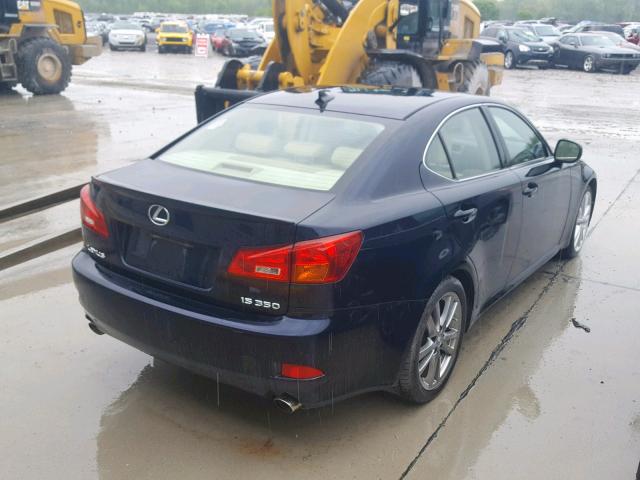 JTHBE262482014710 - 2008 LEXUS IS 350 BLUE photo 4