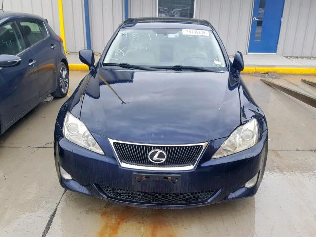 JTHBE262482014710 - 2008 LEXUS IS 350 BLUE photo 9