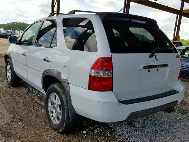 2HNYD186X2H533309 - 2002 ACURA MDX TOURIN WHITE photo 3