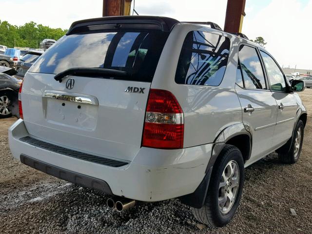 2HNYD186X2H533309 - 2002 ACURA MDX TOURIN WHITE photo 4