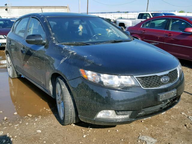 KNAFW5A37D5668821 - 2013 KIA FORTE SX BLACK photo 1