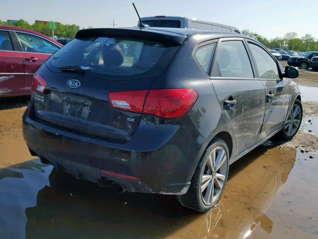 KNAFW5A37D5668821 - 2013 KIA FORTE SX BLACK photo 4