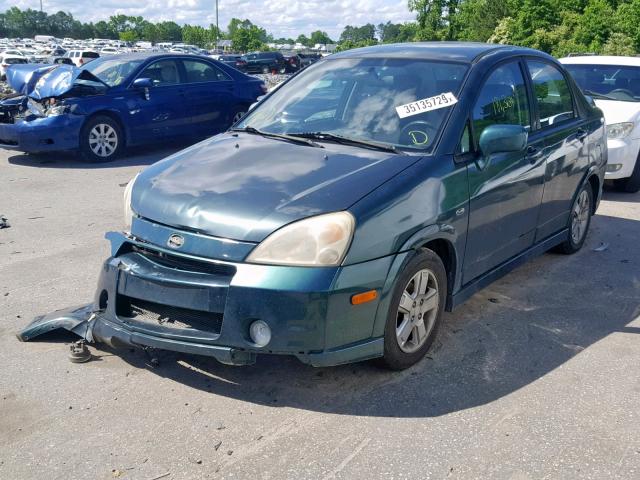 JS2RA41S625106363 - 2002 SUZUKI AERIO S GREEN photo 2