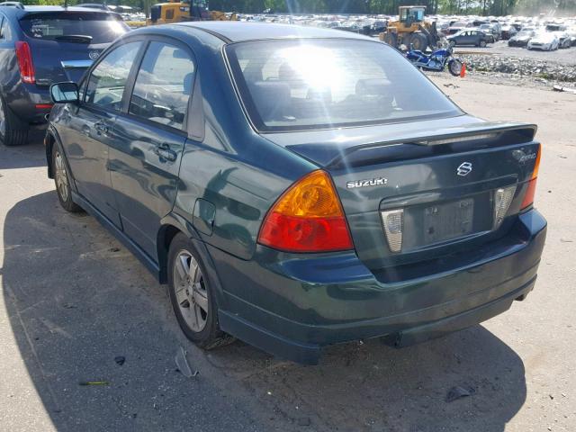 JS2RA41S625106363 - 2002 SUZUKI AERIO S GREEN photo 3