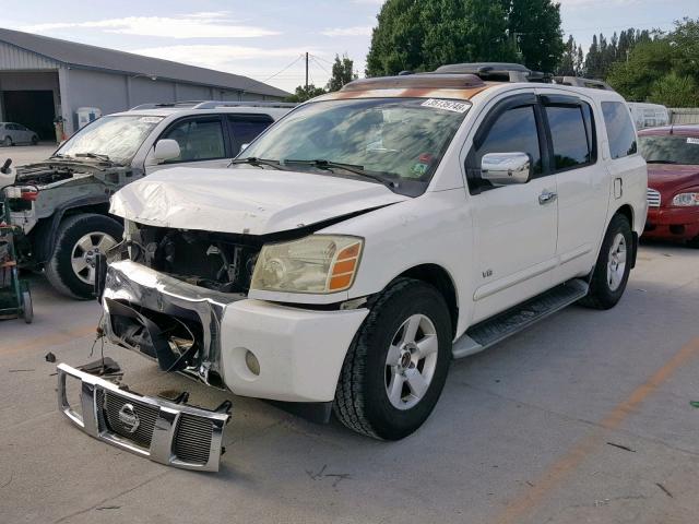 5N1AA08AX4N741680 - 2004 NISSAN ARMADA SE WHITE photo 2