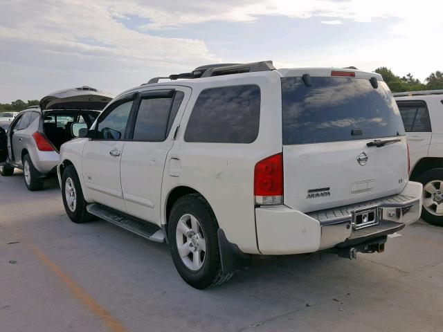 5N1AA08AX4N741680 - 2004 NISSAN ARMADA SE WHITE photo 3