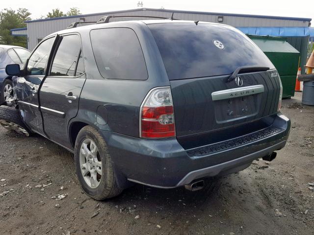 2HNYD18986H546138 - 2006 ACURA MDX TOURIN BLUE photo 3