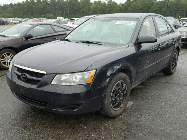 KMHET46C46A131565 - 2006 HYUNDAI SONATA GL BLACK photo 2