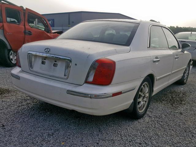 KMHFU45E34A347537 - 2004 HYUNDAI XG 350 WHITE photo 4