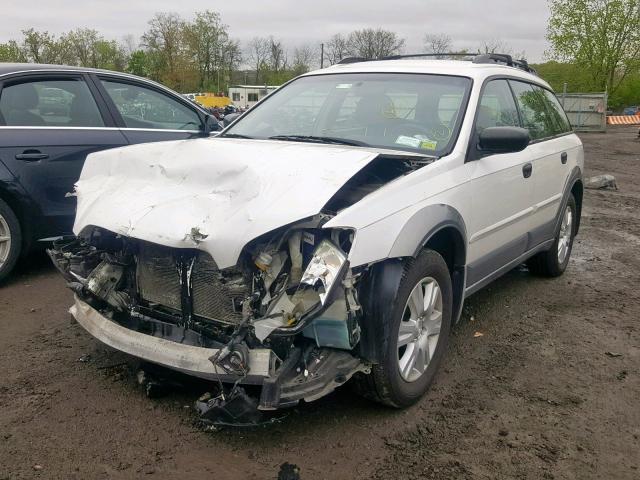 4S4BP61C657371142 - 2005 SUBARU LEGACY OUT WHITE photo 2