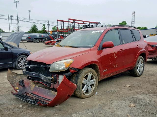 JTMZD32VX86055442 - 2008 TOYOTA RAV4 SPORT RED photo 2