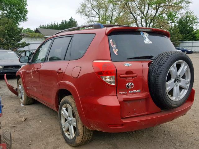 JTMZD32VX86055442 - 2008 TOYOTA RAV4 SPORT RED photo 3