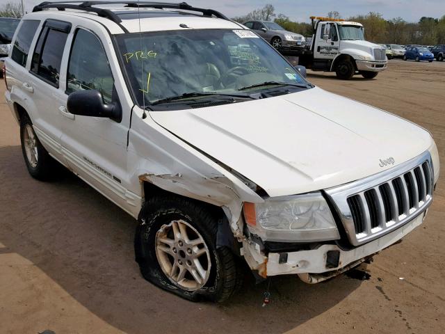 1J4GW58N34C387782 - 2004 JEEP GRAND CHER WHITE photo 1