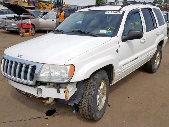 1J4GW58N34C387782 - 2004 JEEP GRAND CHER WHITE photo 2