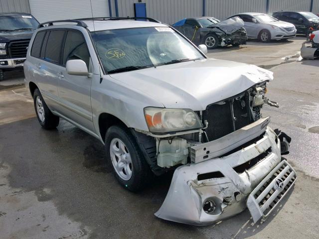 JTEGD21A450121672 - 2005 TOYOTA HIGHLANDER SILVER photo 1