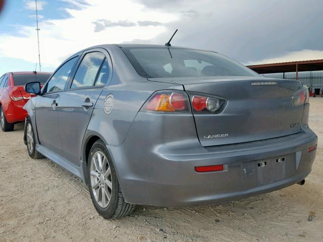 JA32U2FUXFU022364 - 2015 MITSUBISHI LANCER ES SILVER photo 3