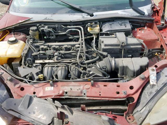 1FAFP34N86W105166 - 2006 FORD FOCUS ZX4 RED photo 7