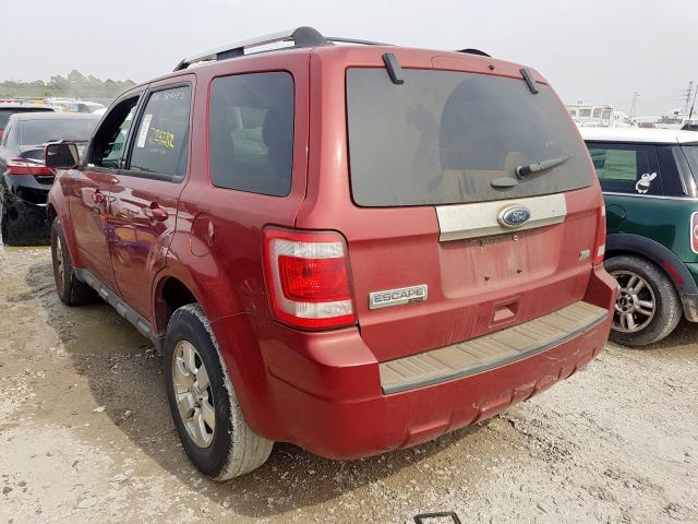 1FMCU0EGXCKA37391 - 2012 FORD ESCAPE LIMITED  photo 3